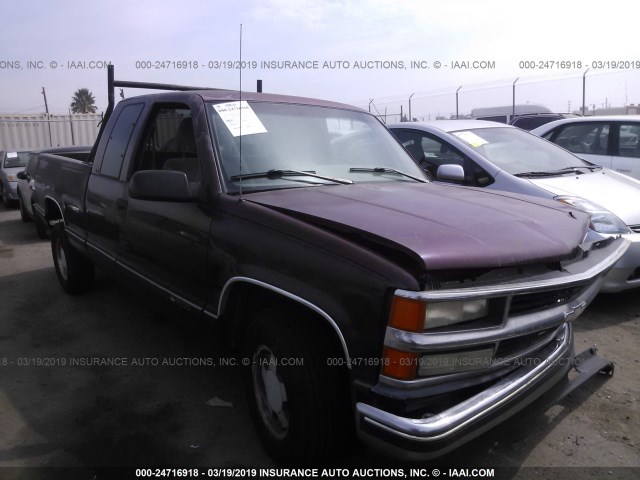 1GCEC19R4TE203632 - 1996 CHEVROLET GMT-400 C1500 MAROON photo 1