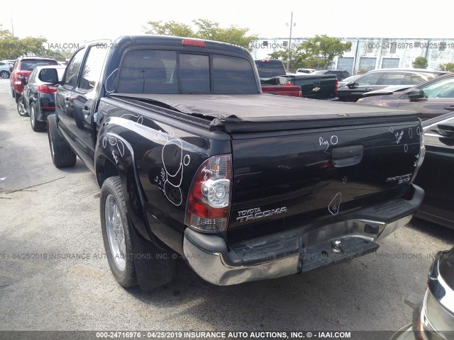 5TFJX4GN0DX021887 - 2013 TOYOTA TACOMA DOUBLE CAB 黑色 照片 3