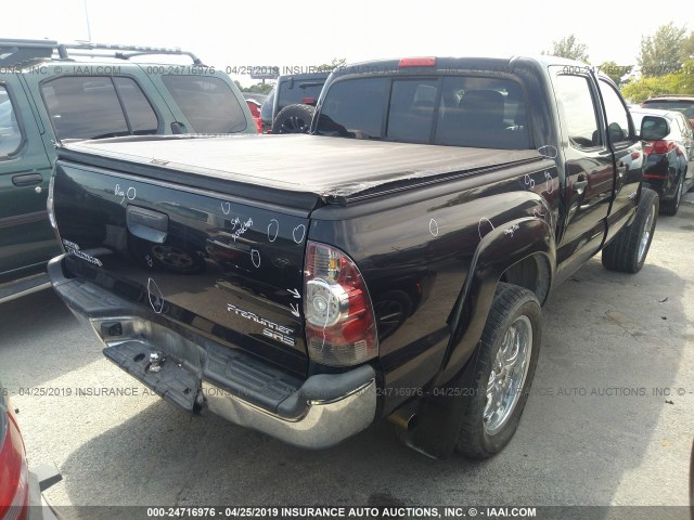 5TFJX4GN0DX021887 - 2013 TOYOTA TACOMA DOUBLE CAB 黑色 照片 4