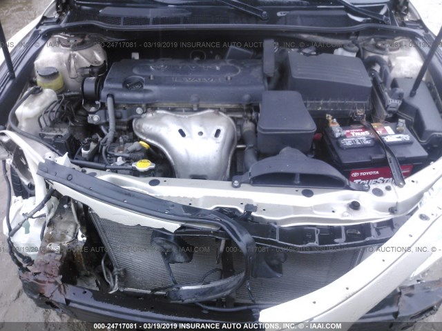 4T1BE46K48U234961 - 2008 TOYOTA CAMRY CE/LE/XLE/SE GOLD photo 10