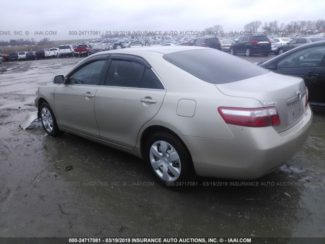 4T1BE46K48U234961 - 2008 TOYOTA CAMRY CE/LE/XLE/SE GOLD photo 3