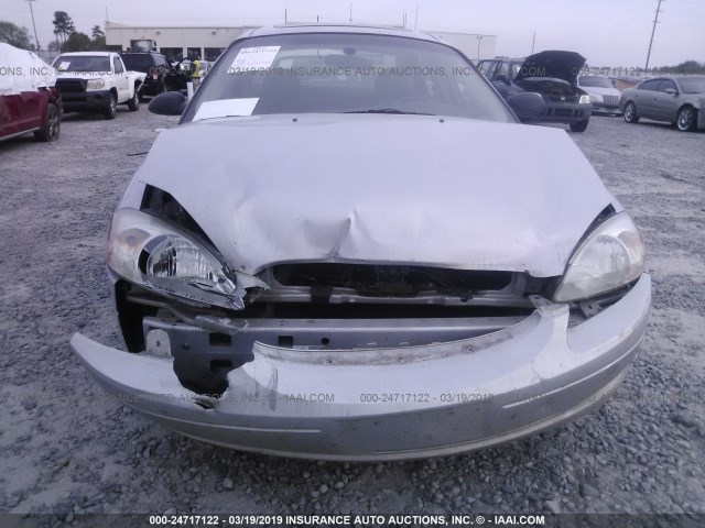 1FAFP55S53A242283 - 2003 FORD TAURUS SES SILVER photo 6