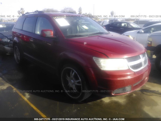 3D4GG57V49T171619 - 2009 DODGE JOURNEY SXT RED photo 1