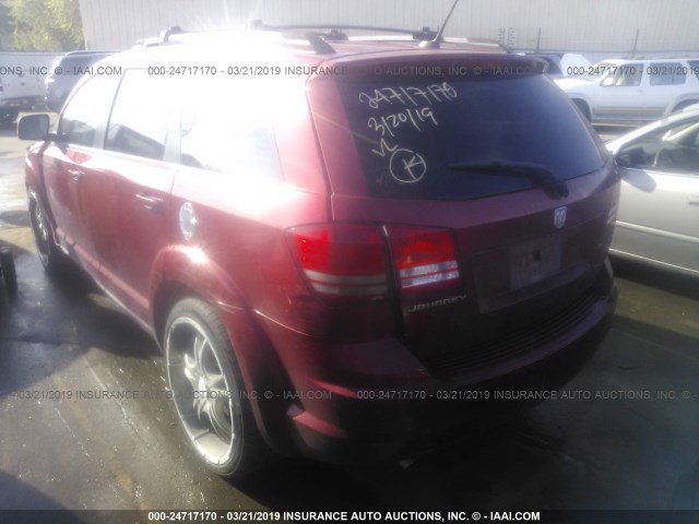 3D4GG57V49T171619 - 2009 DODGE JOURNEY SXT RED photo 3