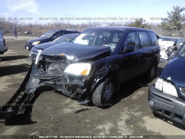 2HKYF18113H587434 - 2003 HONDA PILOT LX GRAY photo 2