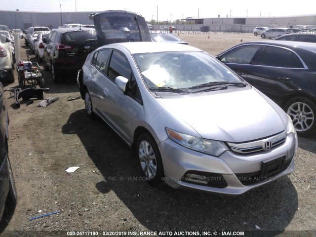 JHMZE2H7XCS002626 - 2012 HONDA INSIGHT EX SILVER photo 1