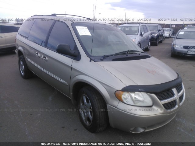 2B4GP54L52R615774 - 2002 DODGE GRAND CARAVAN ES GOLD photo 1