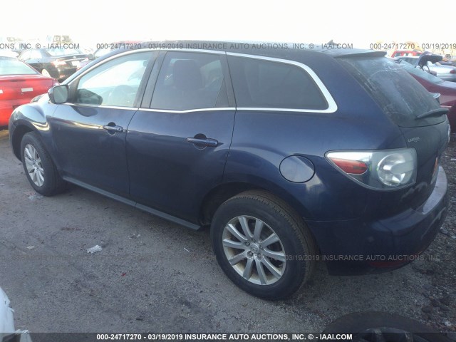 JM3ER2A51B0397181 - 2011 MAZDA CX-7 BLUE photo 3