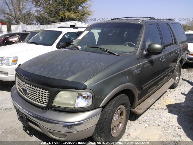 1FMEU17L5YLB08684 - 2000 FORD EXPEDITION EDDIE BAUER GREEN photo 2