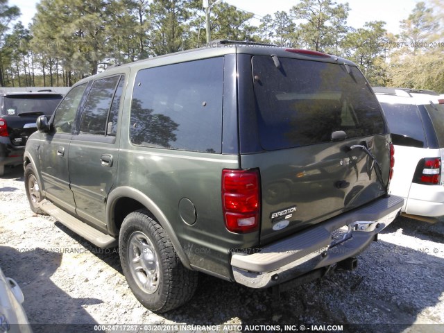 1FMEU17L5YLB08684 - 2000 FORD EXPEDITION EDDIE BAUER GREEN photo 3