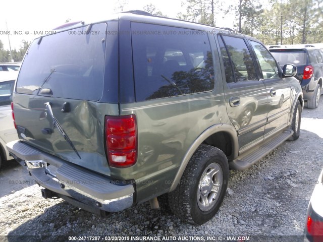 1FMEU17L5YLB08684 - 2000 FORD EXPEDITION EDDIE BAUER GREEN photo 4