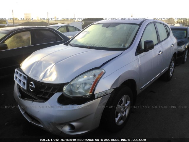 JN8AS5MT7BW173938 - 2011 NISSAN ROGUE S/SV/KROM SILVER photo 2
