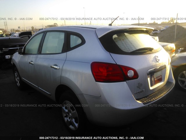 JN8AS5MT7BW173938 - 2011 NISSAN ROGUE S/SV/KROM SILVER photo 3