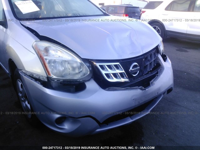 JN8AS5MT7BW173938 - 2011 NISSAN ROGUE S/SV/KROM SILVER photo 6