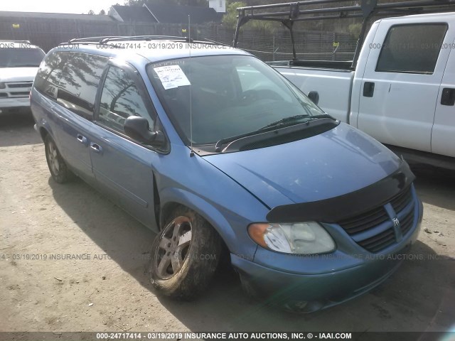 2D4GP44L77R314625 - 2007 DODGE GRAND CARAVAN SXT BLUE photo 1