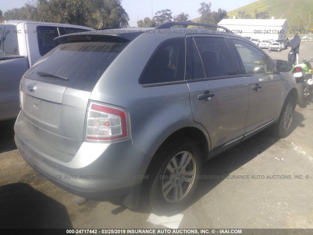 2FMDK36C37BB65544 - 2007 FORD EDGE SE GRAY photo 4