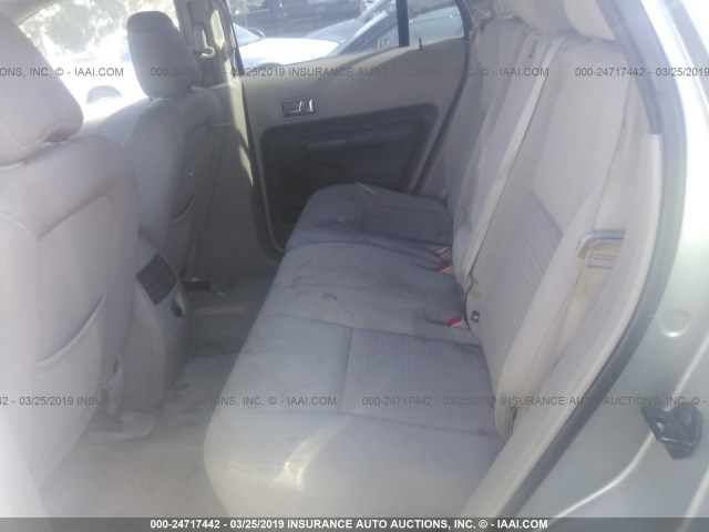 2FMDK36C37BB65544 - 2007 FORD EDGE SE GRAY photo 8