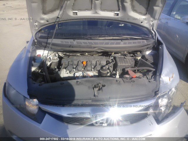 19XFA1F6XAE047800 - 2010 HONDA CIVIC SILVER photo 10