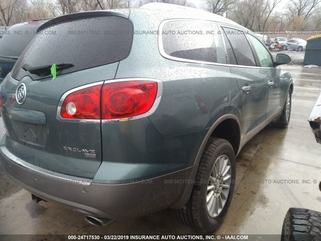 5GAEV23D59J138823 - 2009 BUICK ENCLAVE CXL GREEN photo 4