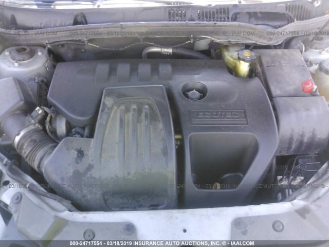 1G1AF5F55A7164798 - 2010 CHEVROLET COBALT 2LT SILVER photo 10