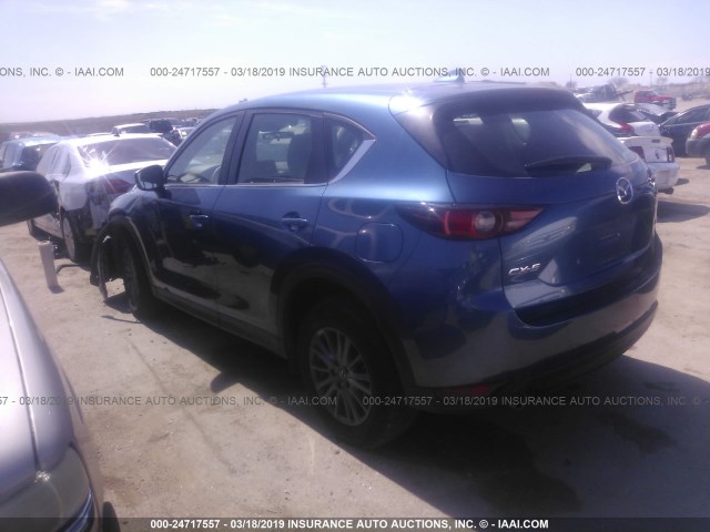 JM3KFABM6J0398336 - 2018 MAZDA CX-5 SPORT BLUE photo 3