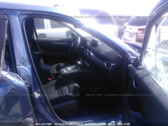 JM3KFABM6J0398336 - 2018 MAZDA CX-5 SPORT BLUE photo 5