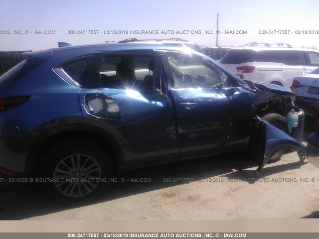 JM3KFABM6J0398336 - 2018 MAZDA CX-5 SPORT BLUE photo 6