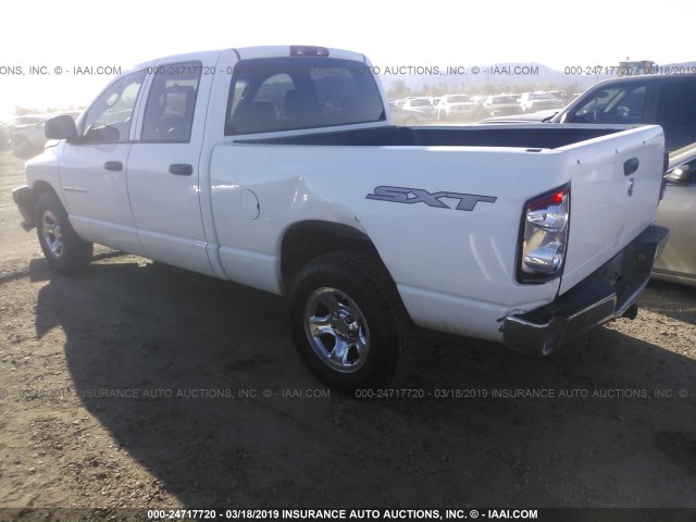 1D7HA18K27J632729 - 2007 DODGE RAM 1500 ST WHITE photo 3