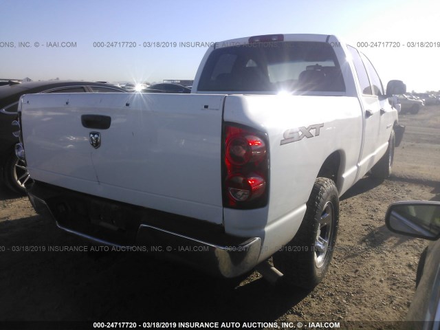 1D7HA18K27J632729 - 2007 DODGE RAM 1500 ST WHITE photo 4