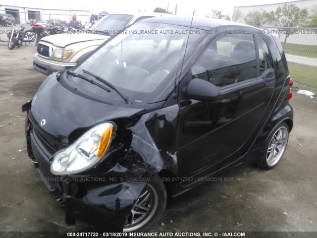 WMEEJ31X49K259092 - 2009 SMART FORTWO PURE/PASSION BLACK photo 2