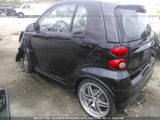 WMEEJ31X49K259092 - 2009 SMART FORTWO PURE/PASSION BLACK photo 3