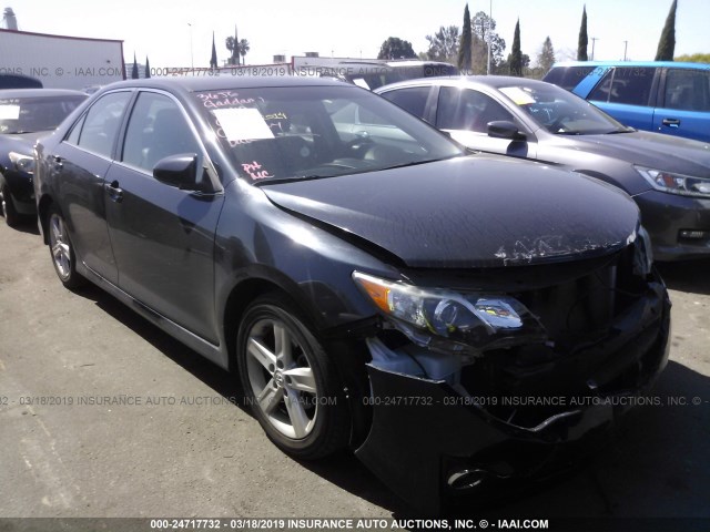 4T1BF1FK1EU333549 - 2014 TOYOTA CAMRY L/SE/LE/XLE BLUE photo 1