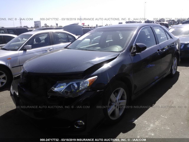 4T1BF1FK1EU333549 - 2014 TOYOTA CAMRY L/SE/LE/XLE BLUE photo 2