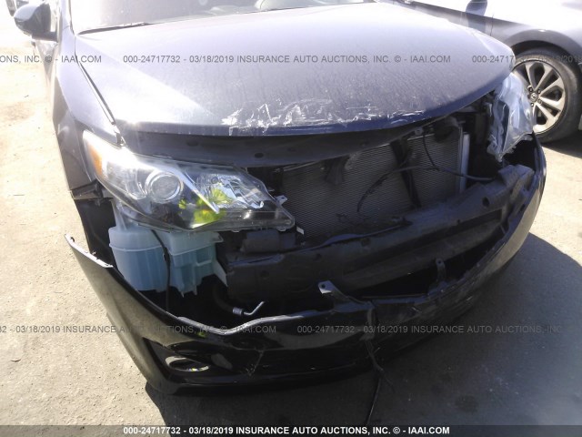 4T1BF1FK1EU333549 - 2014 TOYOTA CAMRY L/SE/LE/XLE BLUE photo 6