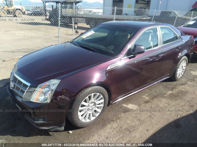 1G6DG5EG7A0104442 - 2010 CADILLAC CTS LUXURY COLLECTION PURPLE photo 2
