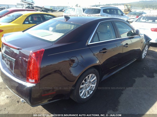 1G6DG5EG7A0104442 - 2010 CADILLAC CTS LUXURY COLLECTION PURPLE photo 4