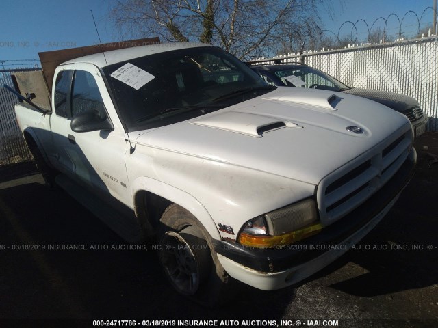 1B7GG22N9YS711601 - 2000 DODGE DAKOTA WHITE photo 1