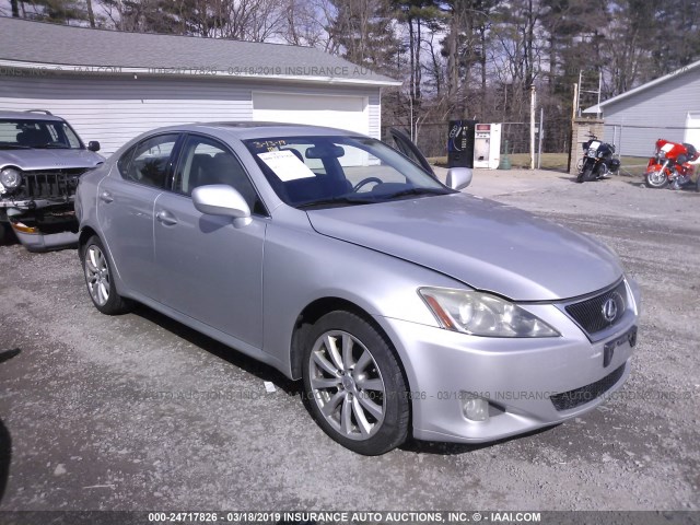 JTHCK262X72012486 - 2007 LEXUS IS 250 SILVER photo 1