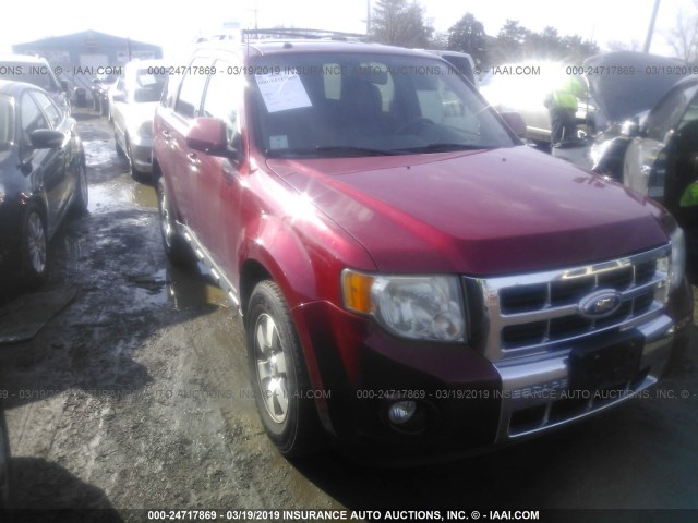 1FMCU9EG0AKB95563 - 2010 FORD ESCAPE LIMITED RED photo 1