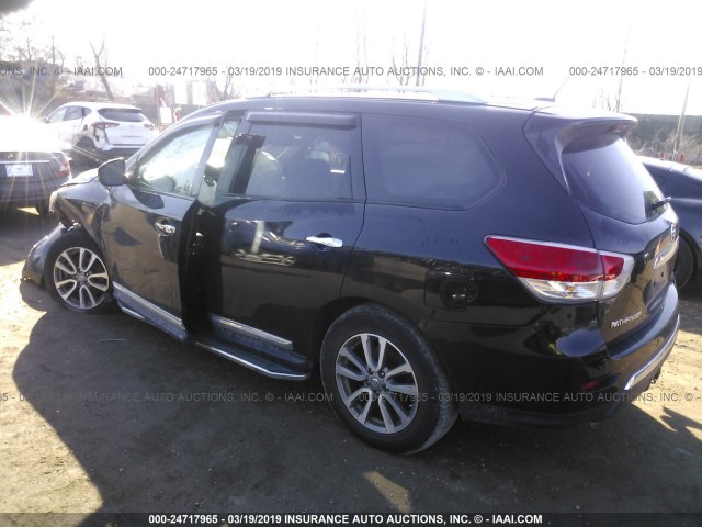 5N1AR2MM1EC610641 - 2014 NISSAN PATHFINDER S/SV/SL/PLATINUM BLACK photo 3