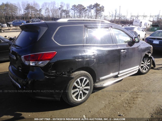 5N1AR2MM1EC610641 - 2014 NISSAN PATHFINDER S/SV/SL/PLATINUM BLACK photo 4