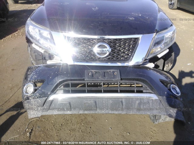 5N1AR2MM1EC610641 - 2014 NISSAN PATHFINDER S/SV/SL/PLATINUM BLACK photo 6