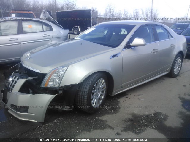 1G6DG5E50D0160693 - 2013 CADILLAC CTS LUXURY COLLECTION TAN photo 2