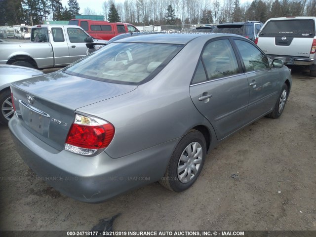 4T1BE30K45U623713 - 2005 TOYOTA CAMRY LE/XLE/SE SILVER photo 4