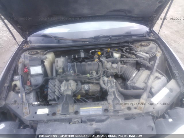 2G1WX15K839431534 - 2003 CHEVROLET MONTE CARLO SS შავი ფოტო 10