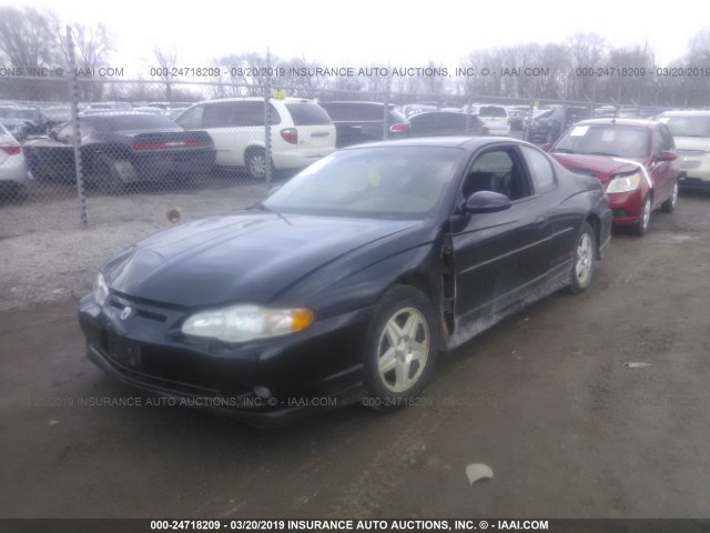 2G1WX15K839431534 - 2003 CHEVROLET MONTE CARLO SS შავი ფოტო 2
