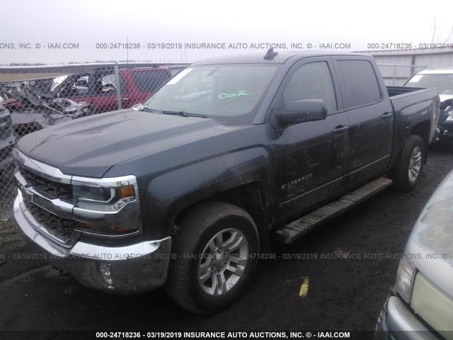 3GCUKREC6JG331892 - 2018 CHEVROLET SILVERADO K1500 LT Pewter photo 2