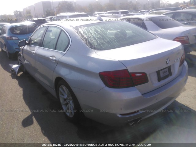 WBAXA5C57ED001871 - 2014 BMW 535 D SILVER photo 3