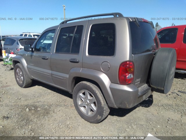 1J4GL58KX4W179735 - 2004 JEEP LIBERTY LIMITED GRAY photo 3