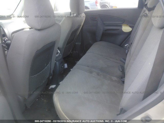 KM8JM12B35U119797 - 2005 HYUNDAI TUCSON GL SILVER photo 8